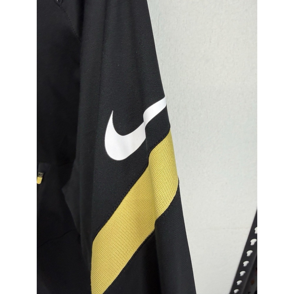 Nike Dri-FIT Men's Black & Gold Full Zip Hoodie Size Large - Picture 3 of 6